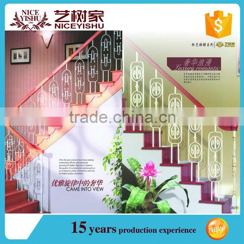 Wholesales low price wrought iron stair railing, garden stair railing, baluster design