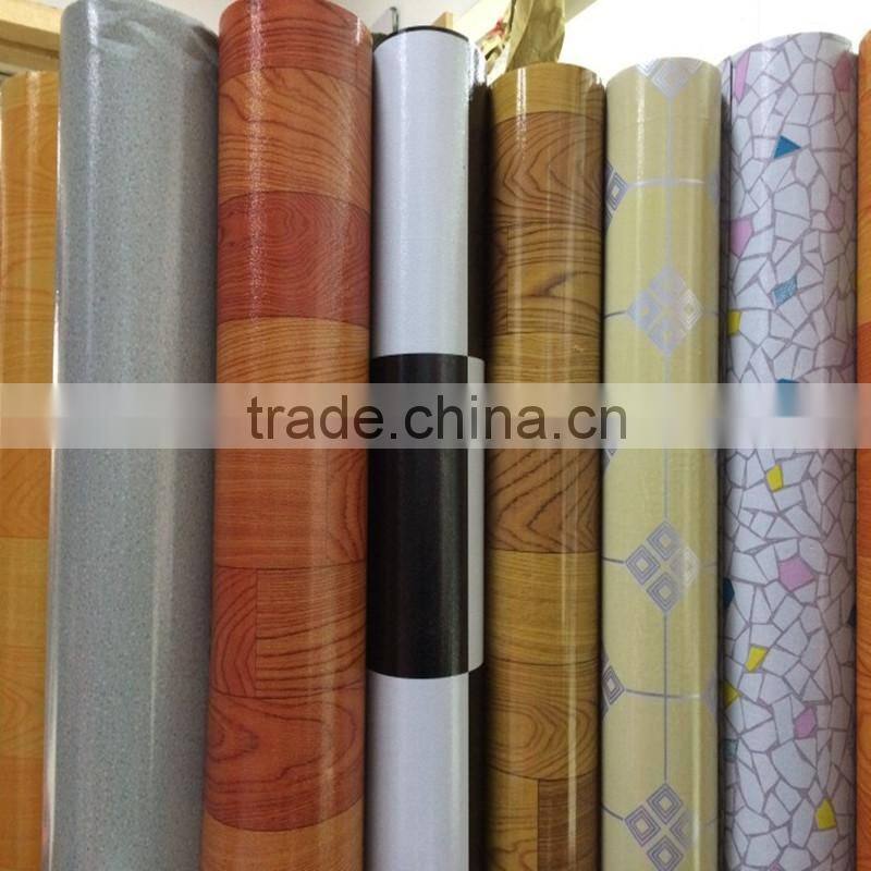 Recycled Easy maintain Light weight non-woven plastic PVC flooring roll