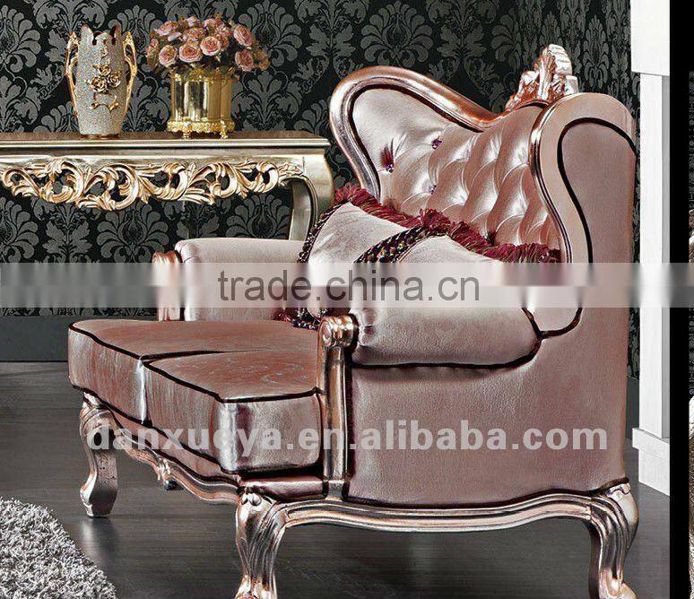 Classic royal imperial golden fabric sofa