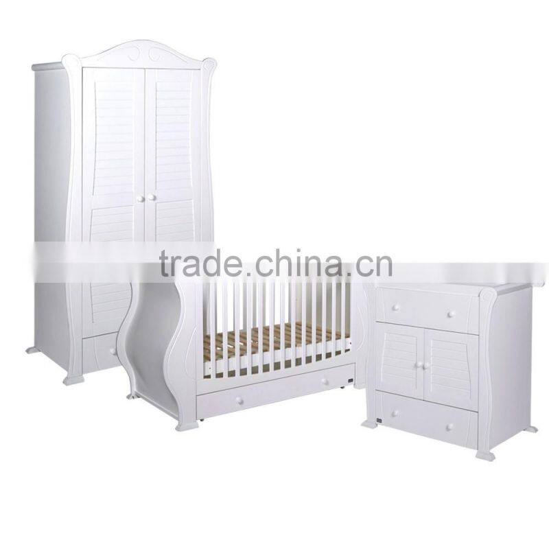 NZ Pine Wood baby bedroom wardrobe