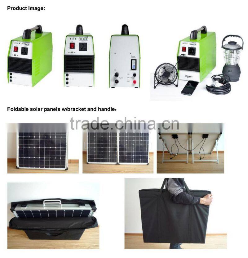 500W Portable Solar Power System (Lithium battery)