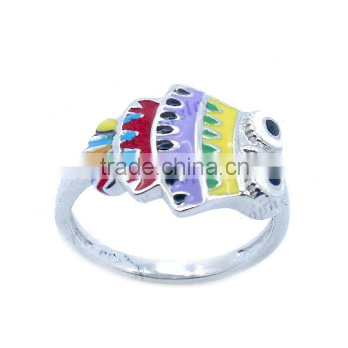 Wholesale girls jewelry set in 925 sterling silver enamel OEM welcome