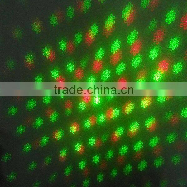 Red green mini laser show voice activated 20 different patterns