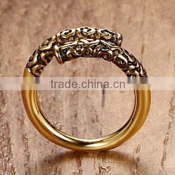 Chinese Style Journey To The West Stainless Steel Jewelry Men Ring