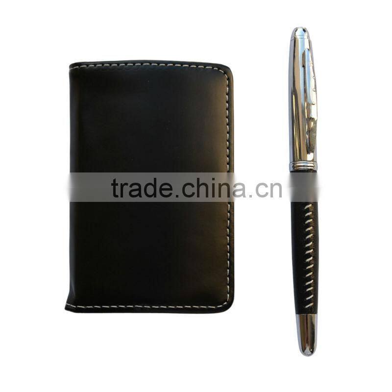 Stock promotion gift set ball pen & card holder set