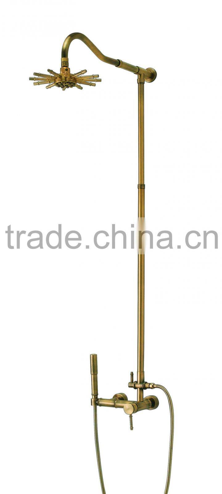 expoesed antique bronze bamboo shower faucet 06/C6231-028