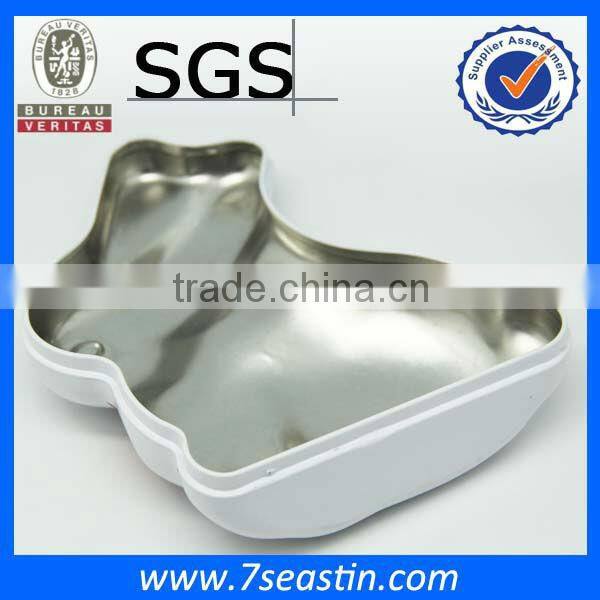 white custom tinplate box for wedding gifts