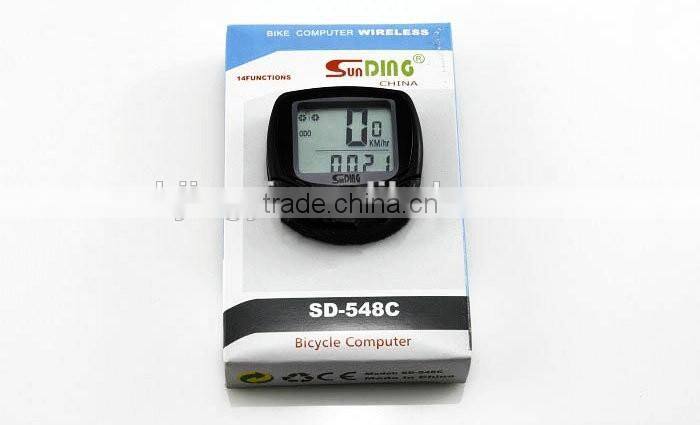 wireless electric noctilucent waterproof bicycle computer multifunction odometer exercise bike speedometer