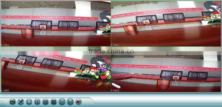 LS VISION 2.8-8mm motorised lens 4ch 960P wireless ip camera shenzhen camera supplier