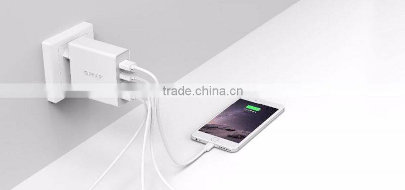 ORICO DCW-4U 4 Port smart usb wall charger for table phone with rechangeble AC plug