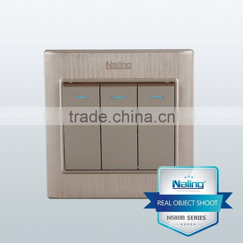 3 gang 2 way home wall switch