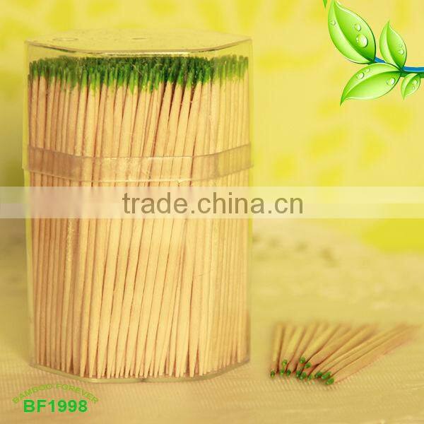 High quality Double tips bamboo toothpicks minted
