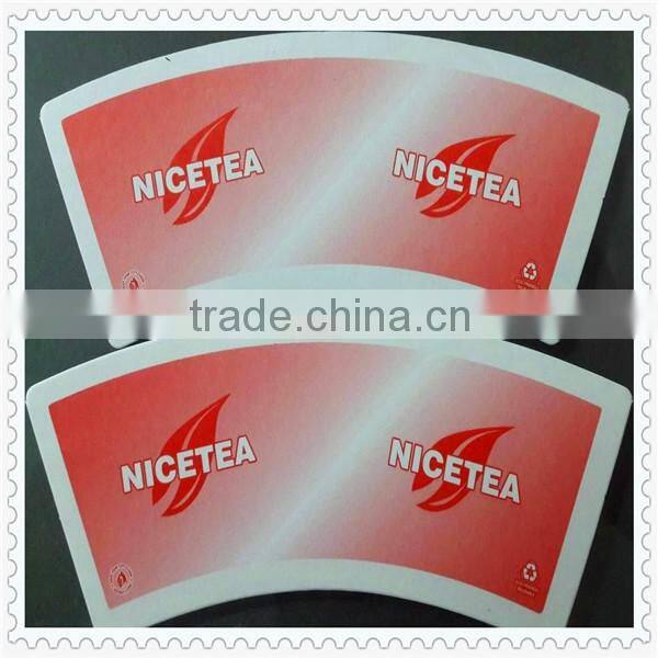 wholesale custom printed disposable paper cup raw material with customer logo