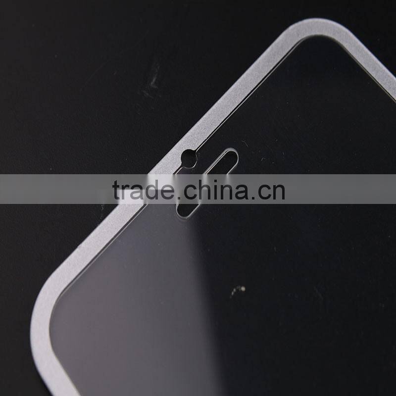 Deluxe Silver Edge For Samsung Galaxy S6 Tempered Glass Screen Protector with Discount Price