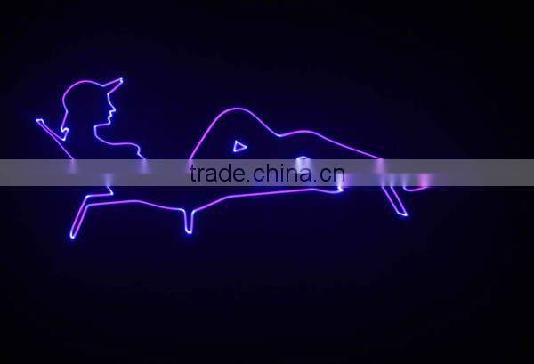 1w blue color animation laser stage lighting projector