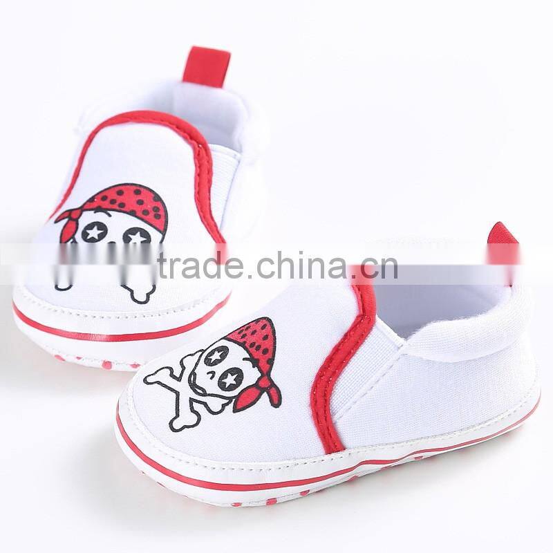 wholesale baby shoes brand new boys and girls bule and red skull infant baby shoe