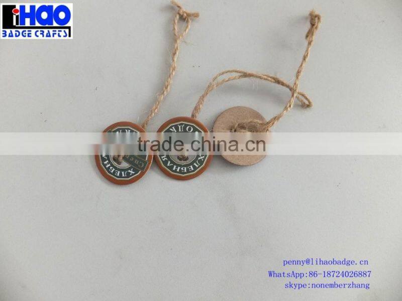 new arrival fashion logo custom printed bottle neck hang tag