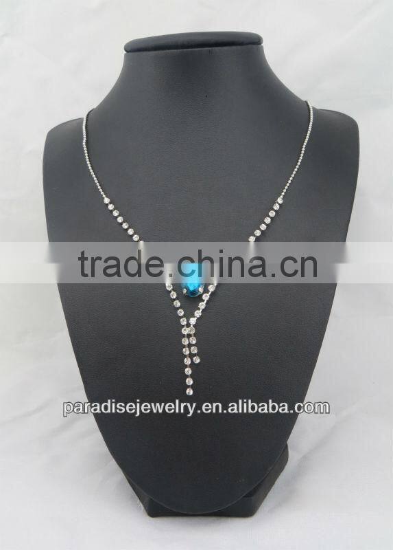 2013 Popular Colorful Rhinestone crystal Jewelry Necklace Set-NE24056