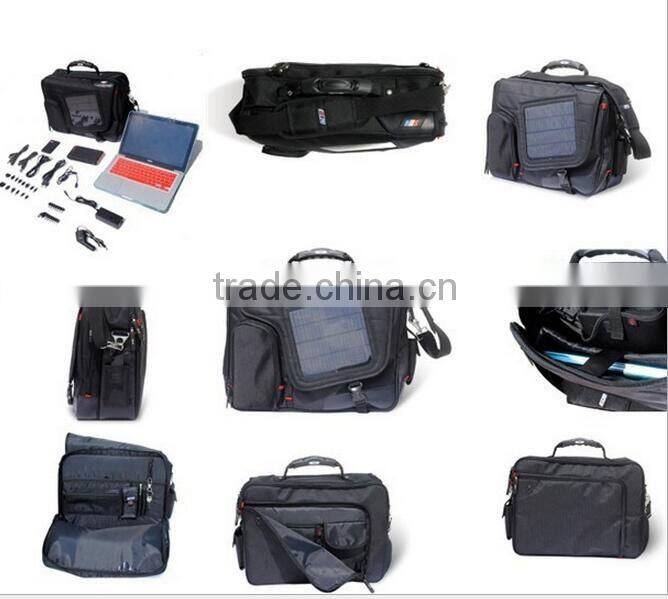 Men's outdoor used laptop bags solar powered bag(LAP16-006)