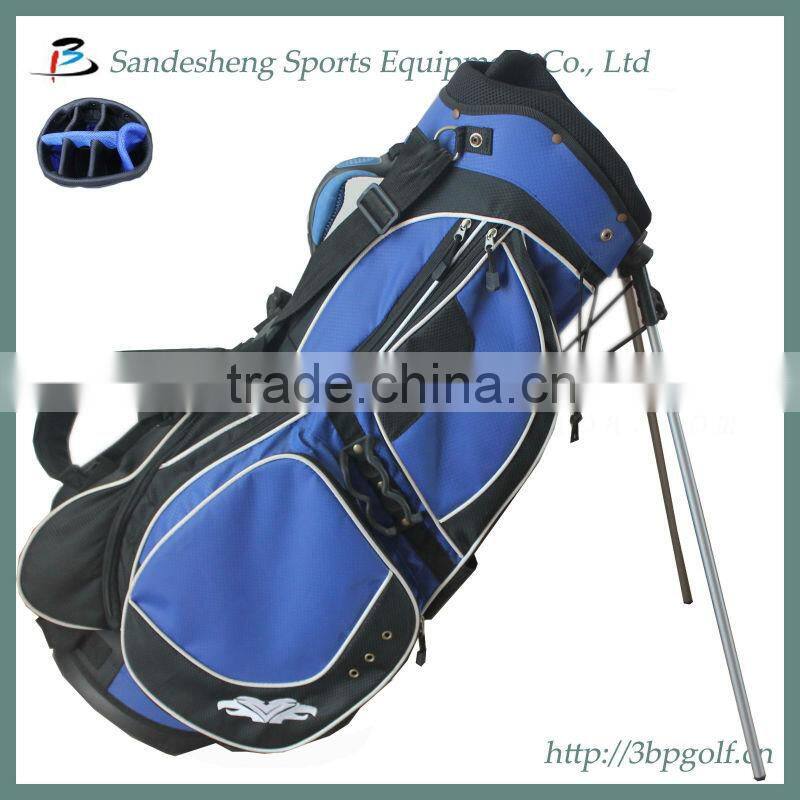 White black wateproof pu plain golf bags