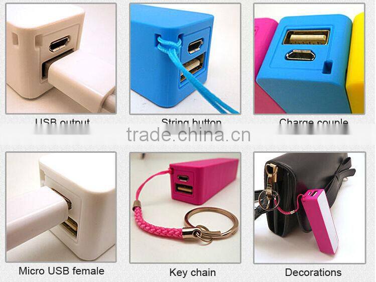 The cheapest universal 2600mah capacity portable power bank for smartphone