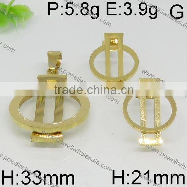 New arrival hot stainless steel indian gold jewelry set