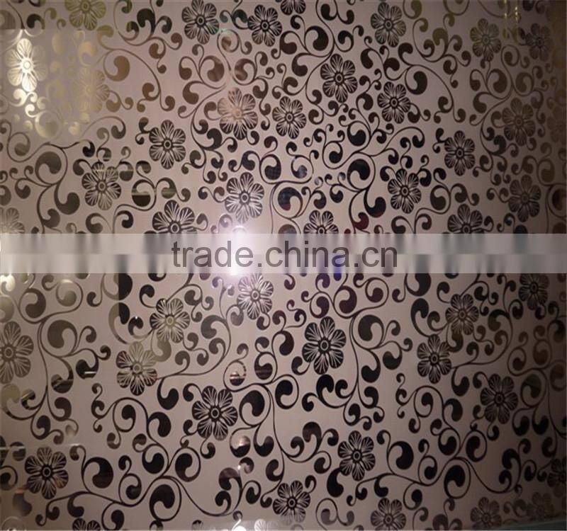 acid etched mirror , background wall glass