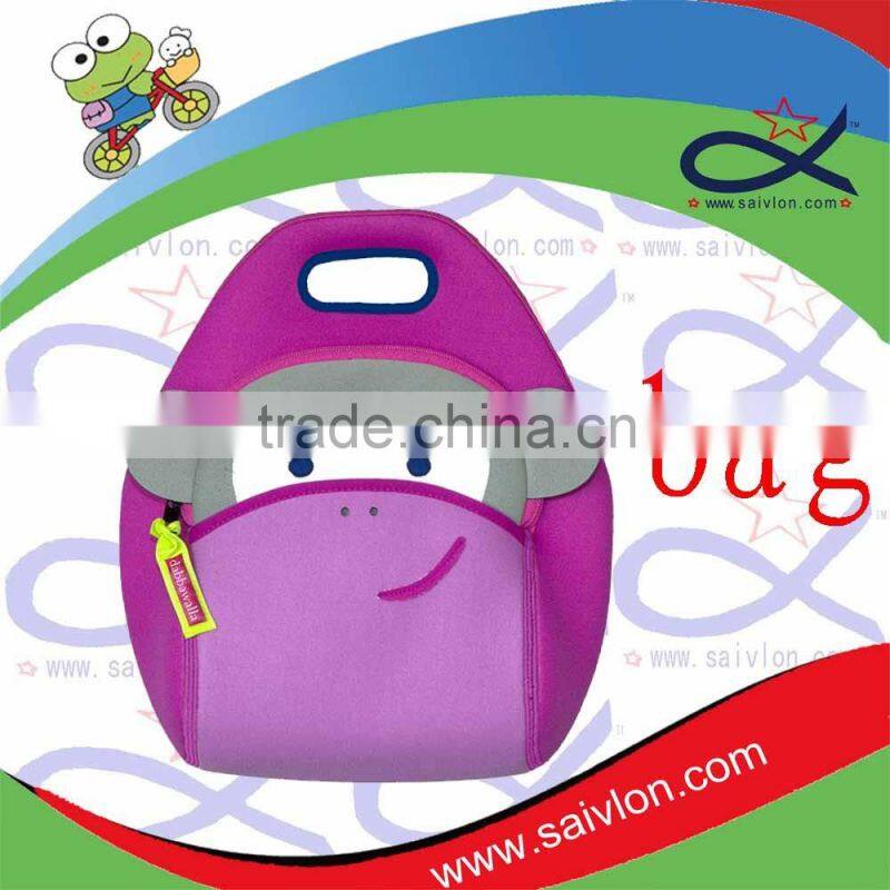 Colorful Print Insulated Lunch Bag / Backpack with Bottle Holder