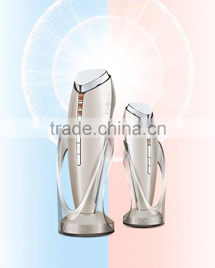 CosBeauty 2016 CE certificated Beauty Transmit Cold Hot hammer for home use, warm&cool beauty device