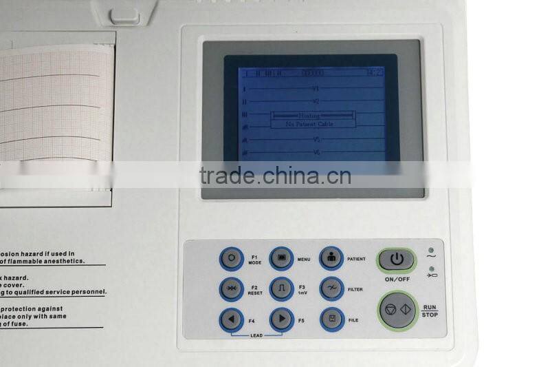 CE&FDA Approved 3 Channel Portable Digital ECG/EKG low price