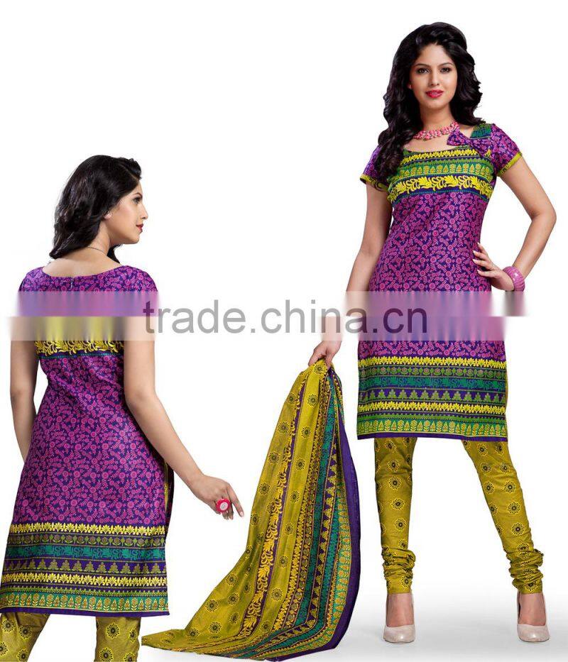 Floral Cotton Printed Dress Materail