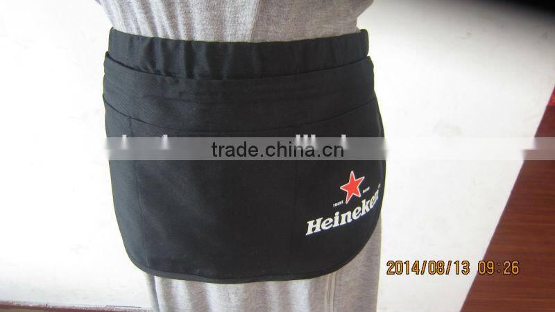 2017 hot selling high quality 100% twill cotton half waist apron