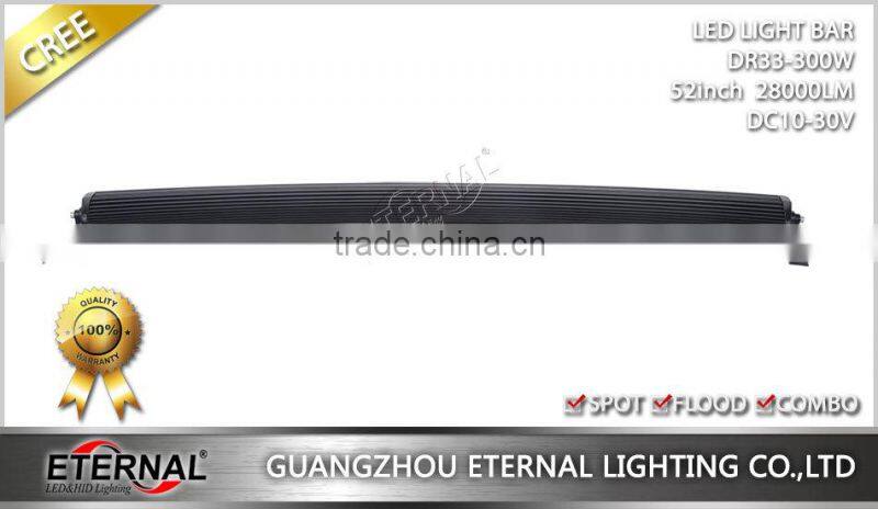 52in 300W high power offroad powersports 4WD UTV ATV SUV 4x4 racing vehicles bune buggy truck tractor led light bar