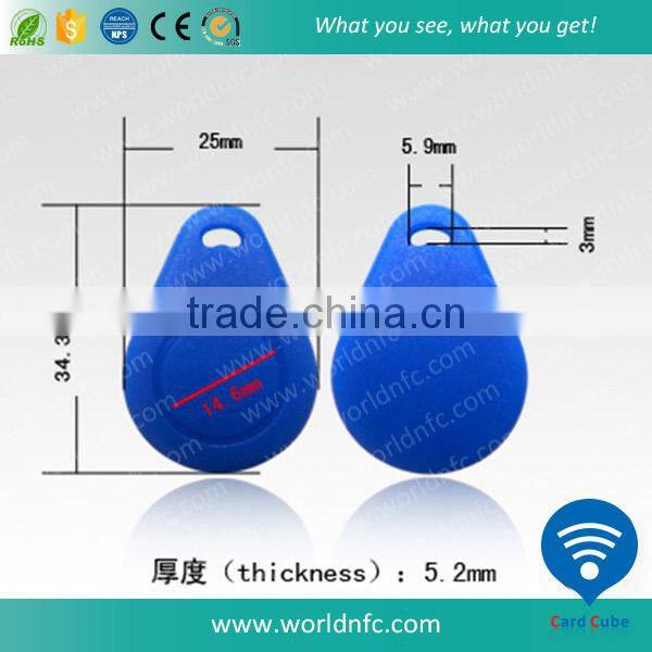 2015 Factory price 1K FM11RF08 RFID Silicone Key Tag