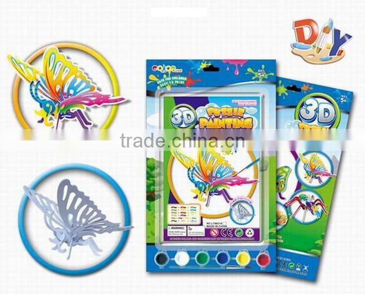 DIY Coloring 3D Puzzle Butterfly Shape