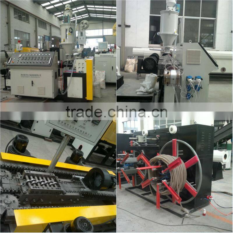 PP PE single wall corrugated hose making machine