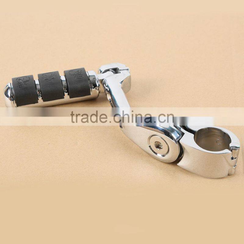 360 degree Adjustable Highway Footpeg Footrests For Universal 32mm Chrome