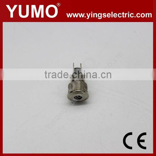 JS8F-D metal push button 8mm diameter with LED 15mA rated current push button switch metal push button