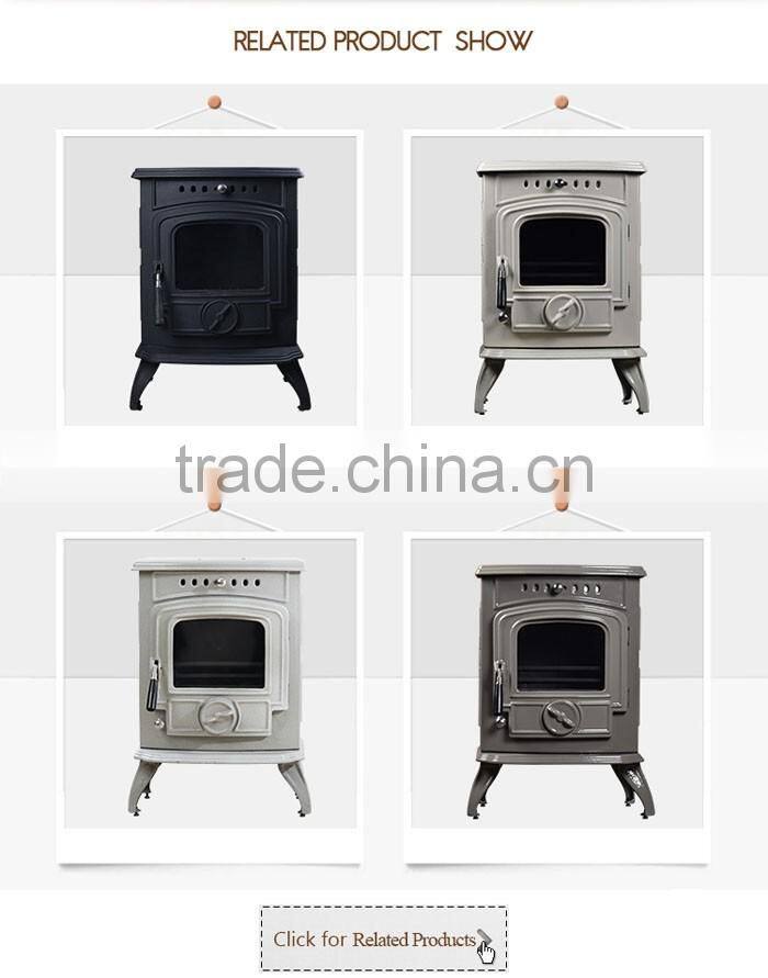 Enamel Wood Stoves style Wood Burning Stove with red colour