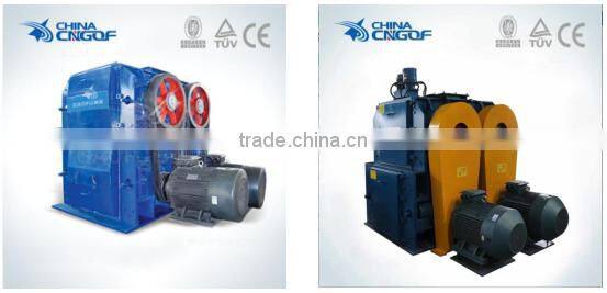 GF series four teeth crusher machine with hydraulic concession device