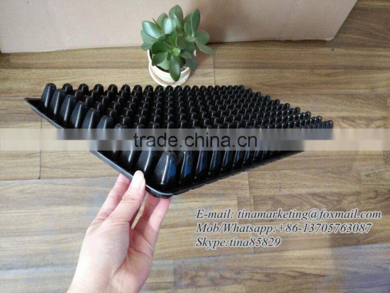200 Cell Reusable PS Plastic Planting Nursery Seedling Germination Tray for Seed Starting Propagation