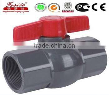 Octagonal PVCU ball valve with ABS/Iron handle