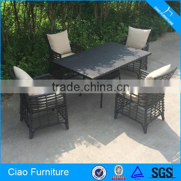 Wicker Outdoor Furniture Sunroom Dining Set
