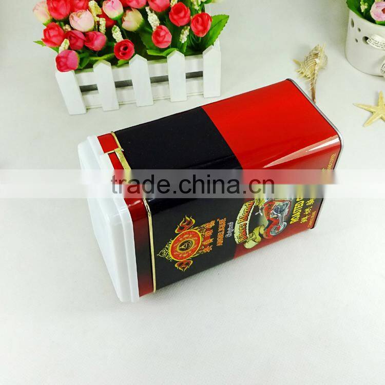 factory sale airtight good quality coffee rectangular tin box