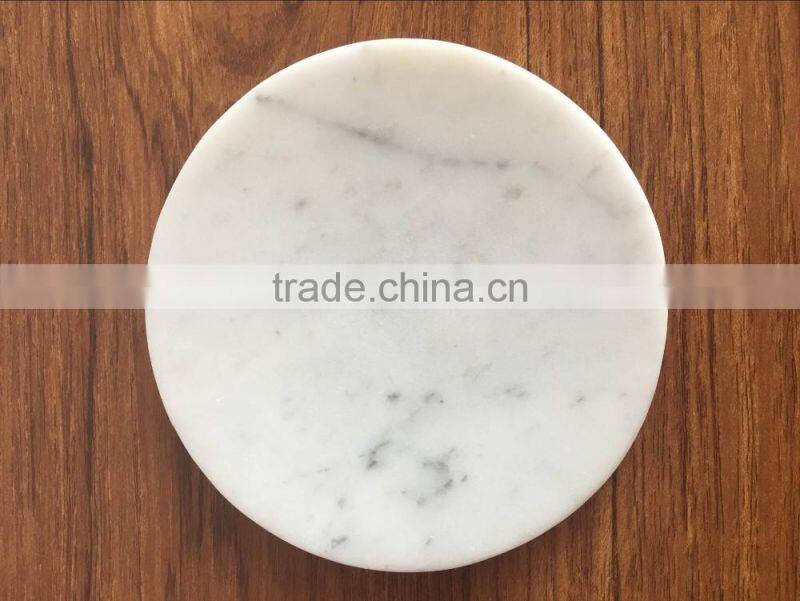Small White Carrara Marble Salad Bowls
