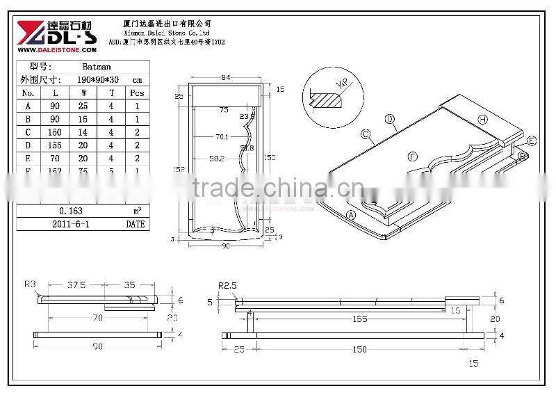 Aurora granite tombstone Poland style