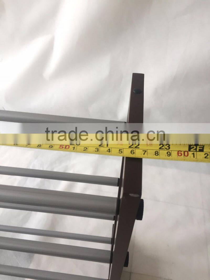 Solid Wood 4 Tier expandable length Shoe Rack for 100cm length shoes storage Organizer