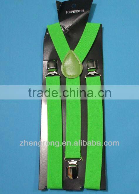 2014 Genuine Polyester Custom Men's Suspender Belt Flat Belt