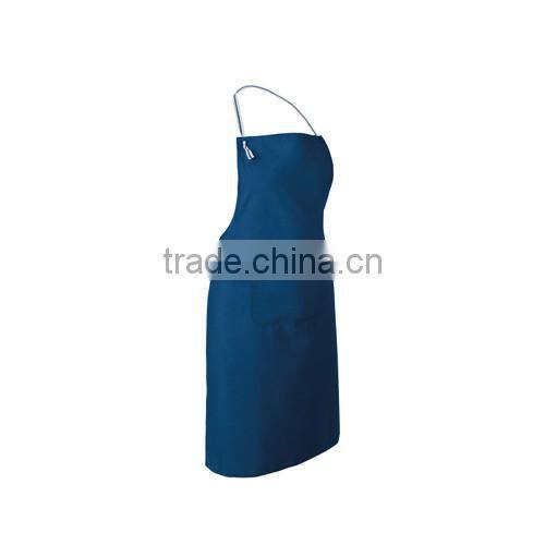 Cotton fashion look kitchen apron with front pocket as promotion