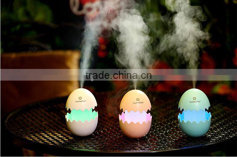 Mini Egg Shape Humidifier With USB Charge, Air Fresh Purifier Control by Tourch Switch For Office